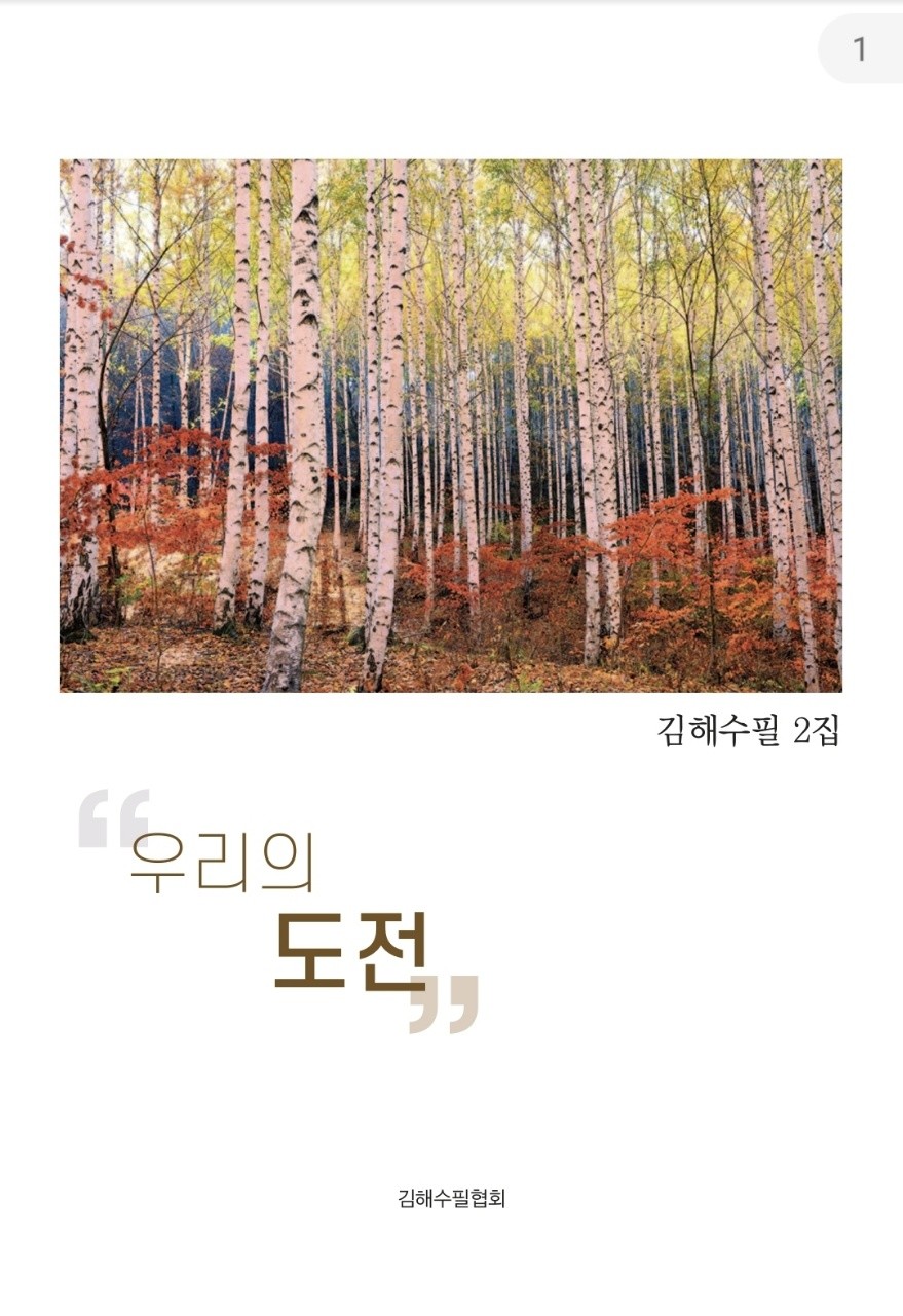 김해수필협회 두 번째 수필집 '우리의 도전'.