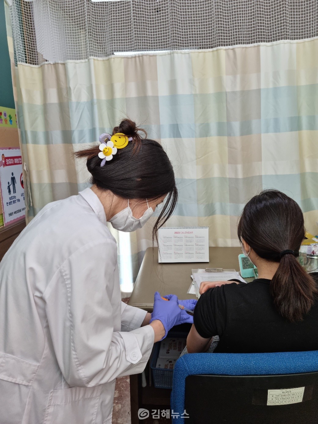 김해시 만12~17세 여성의 HPV 무료접종 참여를 독려하고 있다. (사진=김해시)